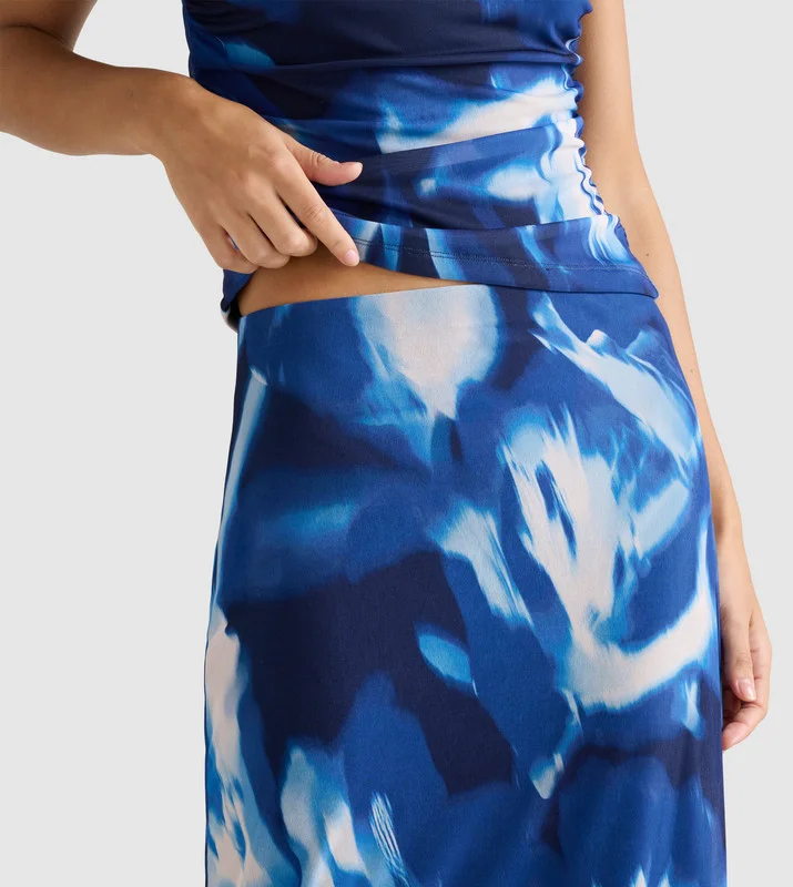 forever new  Mia Mesh Maxi Skirt for Women | Best Price UAE